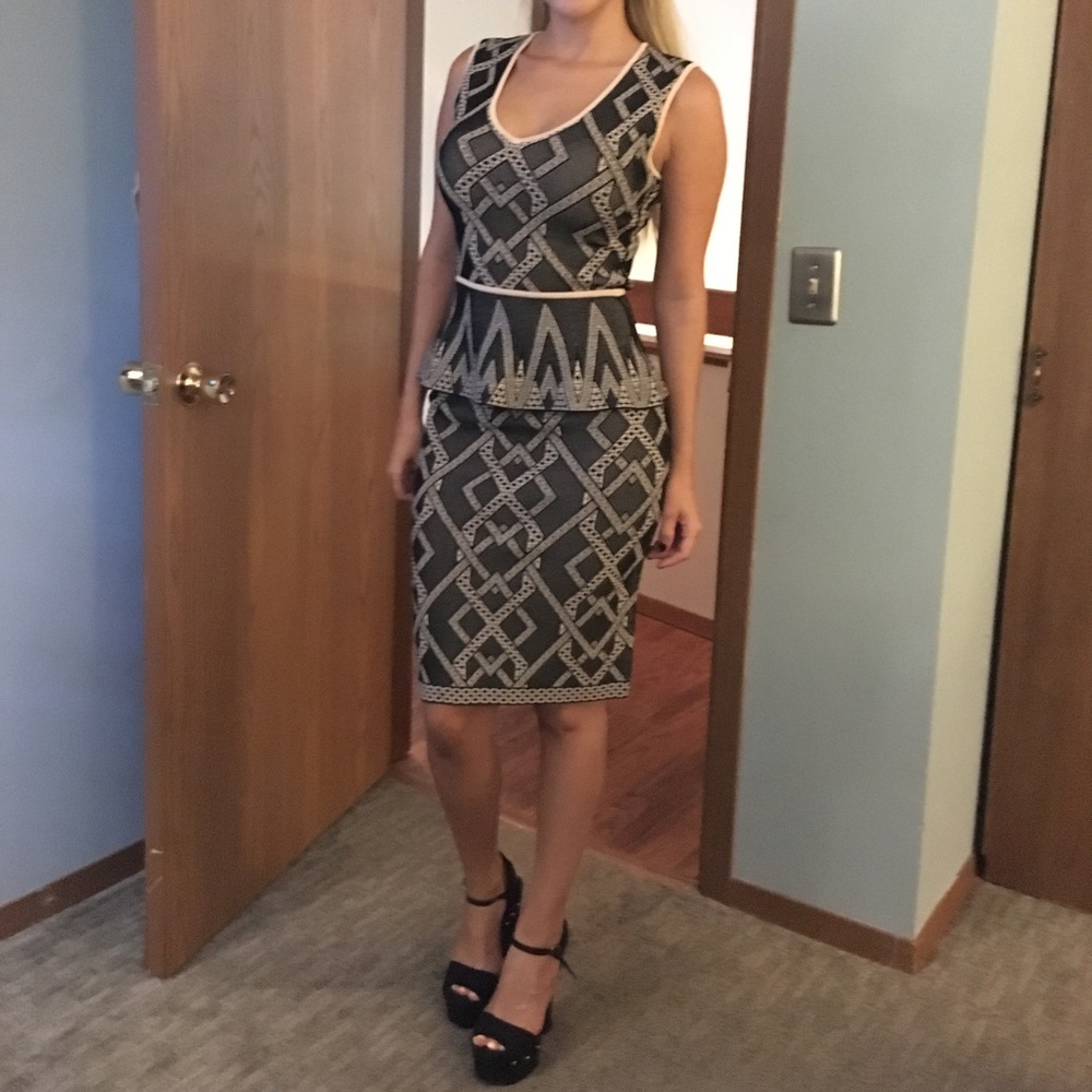 Bcbgmaxazria skirt set